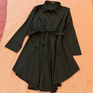 Beautiful Black Long Sleeve shirt Dress